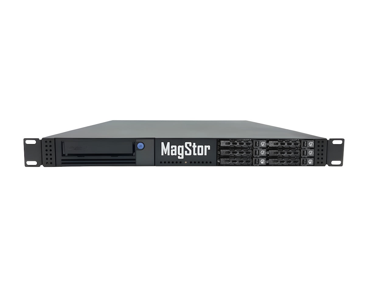 MagStor 1U LTO9 RAID Thunderbolt 3 Rackmount Drive RM LTO-9 TAA TRB3-1U-LRU9