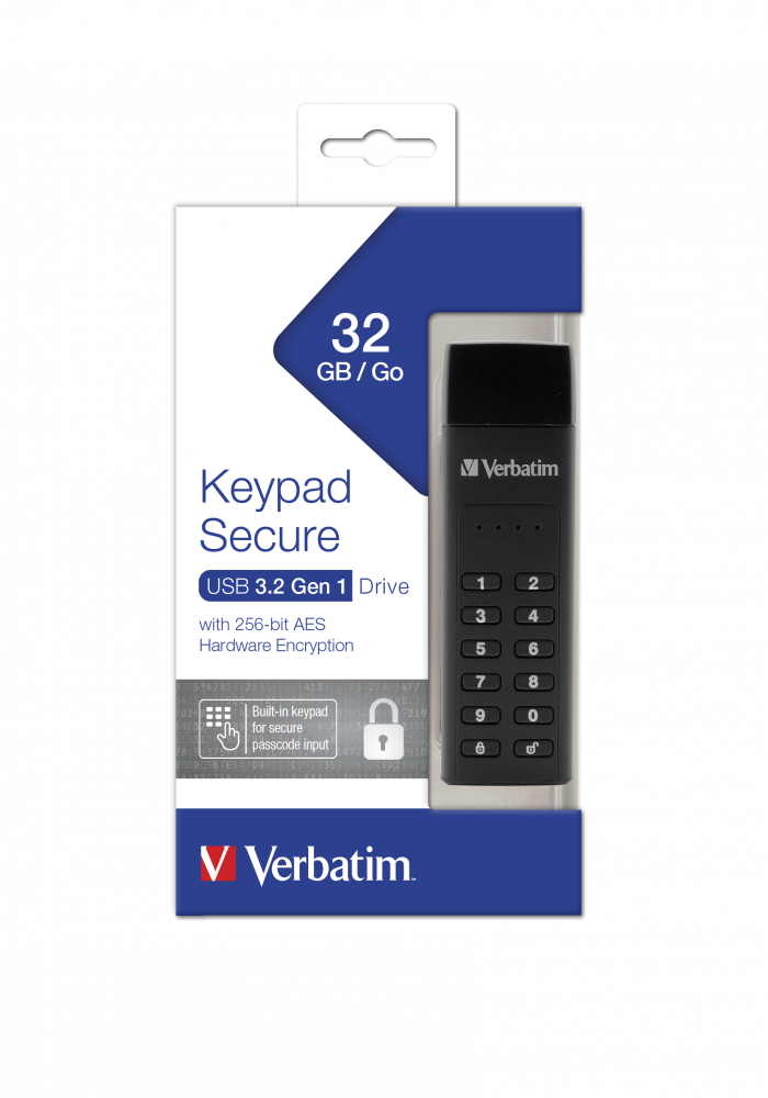 Verbatim Keypad Secure Flash 256 bit encrypted ( 32GB)