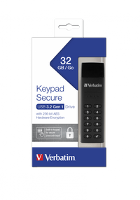 Thumbnail for Verbatim Keypad Secure Flash 256 bit encrypted ( 32GB)