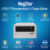 Thumbnail for MagStor LTO-7 6TB Thunderbolt 3 / USB4 Slim Desktop Tape Drive TAA