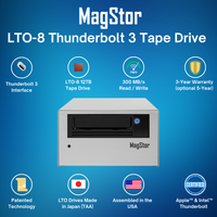 Thumbnail for MagStor LTO-8 12TB Thunderbolt 3 / USB4 Slim Desktop Tape Drive TAA