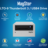 Thumbnail for MagStor LTO-9 18TB Thunderbolt 3 / USB4 Slim Desktop Tape Drive TAA